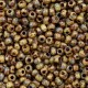 Miyuki rocailles Perlen 8/0 - Opaque picasso brown 8-4517